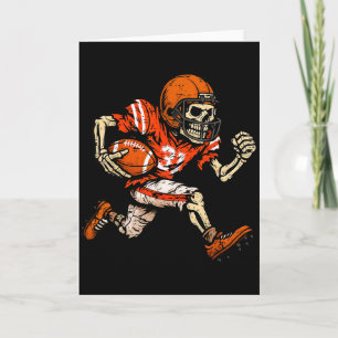 Halloween-Skelett-Fußballspieler Soky Saison Männe Karte