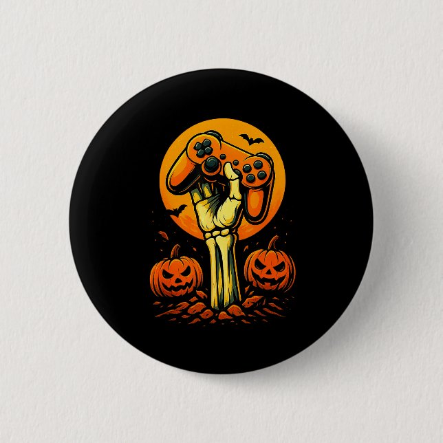 Halloween-Skelett-Gamer-Video-Gamecontroller B Button (Vorderseite)