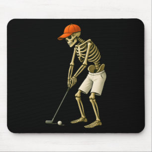 Halloween-Skelett-Golfkostüm Lustige Männer Jungen Mousepad