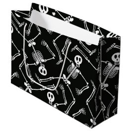 Halloween Skelett große Geschenktasche Geschenktüte