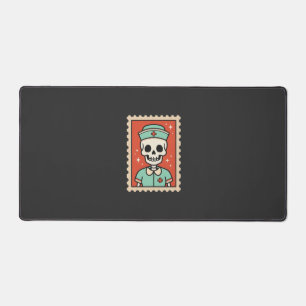 Halloween-Skelett-Krankenschwester-Stempel-Design_ Schreibtischunterlage