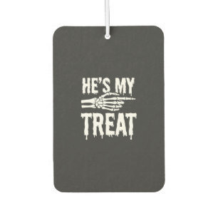 Halloween-Skelett-Leckerei-Typografie-Design Autolufterfrischer