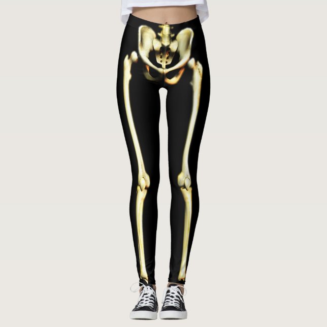Halloween-Skelett-Leggings Leggings (Vorderseite)