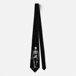 Halloween Skelett Menschliche Anatomie Kunst Krawatte