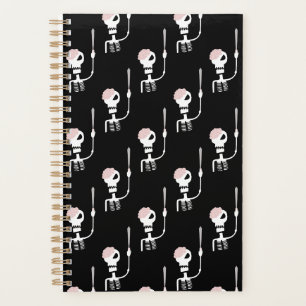 Halloween-Skelett mit einem Schwert Planer