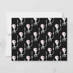 Halloween-Skelett mit einem Schwert Save The Date