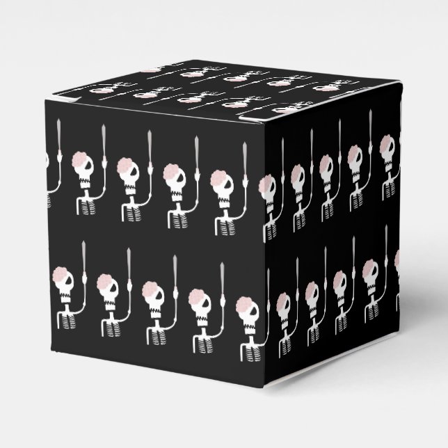 Halloween-Skelett mit Schwert Geschenkschachtel (Vorderseite)