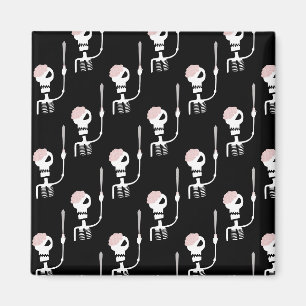 Halloween-Skelett mit Schwert Magnet