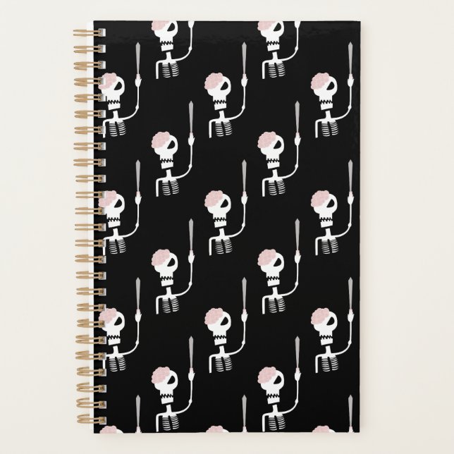 Halloween-Skelett mit Schwert Planer (Vorderseite)