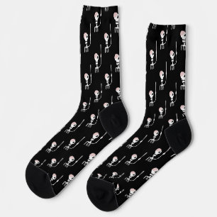 Halloween-Skelett mit Schwert Socken