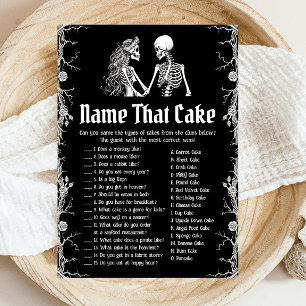 Halloween-Skelett-Name-Den-Cake-Bridal-Game Einladung