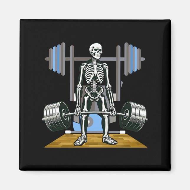 Halloween-Skelett Regierungsbehörde Funny Magnet (Vorne)
