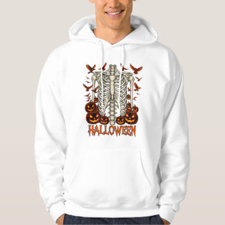 Halloween-Skelett-Rippenkäfig Hoodie