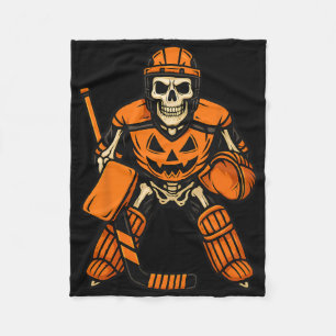 Halloween-Skelett-Torhüter-Kürbiskostüm Fleecedecke