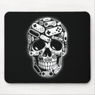 Halloween-Skelett-Totenkopf-Gamer-Jungen-Männer-Co Mousepad