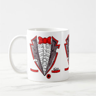 Halloween-Skelett-Tuxedo-Kostüm-Geschenk-Darbietun Kaffeetasse