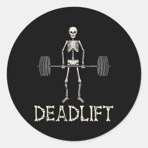 Halloween Skelettband Gym Workout Kostüm ich Runder Aufkleber