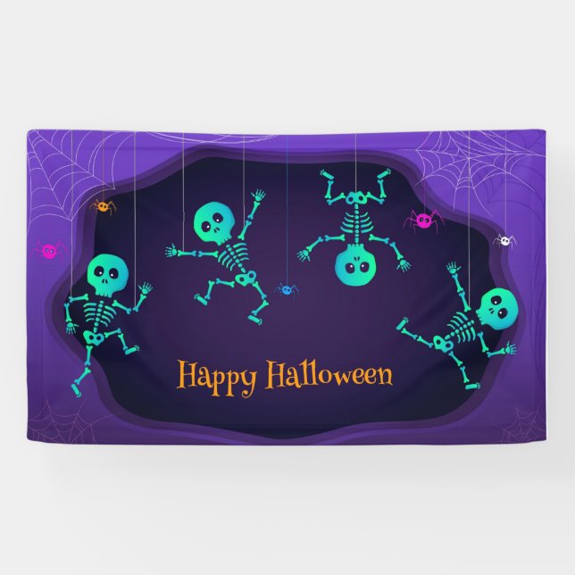 Halloween Skelette Banner (Horizontal)