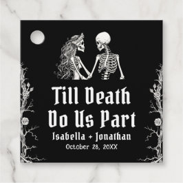 Halloween Skelette bis zum Tod tun uns Teil Hochze Geschenkanhänger