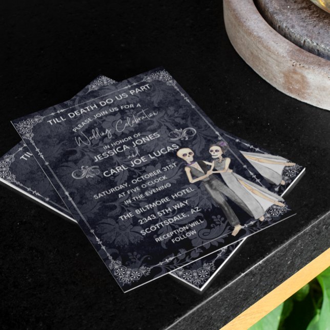 Halloween Skelette Einladung Budget Flyer (Von Creator hochgeladen)