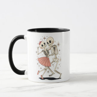 Halloween-Skelette, Retro-Skelett Tasse