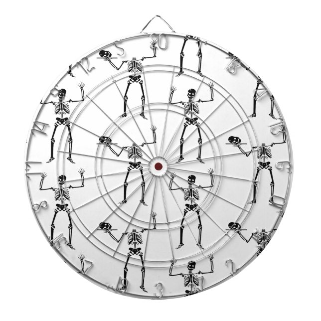 Halloween Skelette, Trick oder Treat, Boo Dartscheibe (vorne)