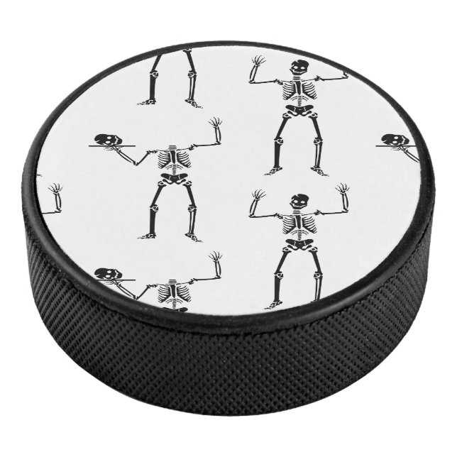 Halloween Skelette, Trick oder Treat, Boo Eishockey Puck (3/4)