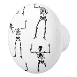 Halloween Skelette, Trick oder Treat, Boo Keramikknauf