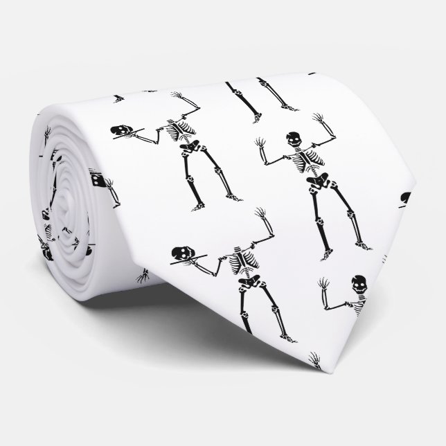 Halloween Skelette, Trick oder Treat, Boo Krawatte (Gerollt)
