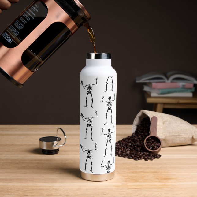 Halloween Skelette, Trick oder Treat, Boo Trinkflasche (Kaffee)