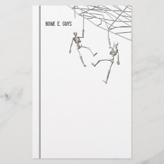 Halloween Skelette und Web Briefpapier
