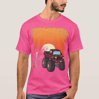 Halloween Skeletter LKW für Jungen Kinder Hal T-Shirt