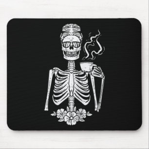 Halloween Skelettkaffee Funny Costume Mama Frauen Mousepad
