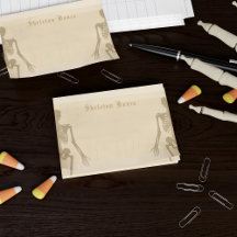 Halloween Skelettknochen Peach Parchment Custom