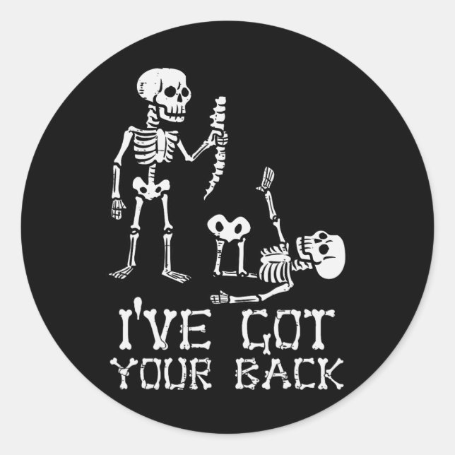 Halloween Skeletts Ich Got Ihre CK-Kostüme Männer  Runder Aufkleber (Vorderseite)