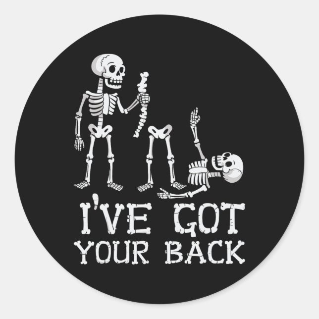 Halloween Skeletts Ich Got Ihre CK-Kostüme Männer  Runder Aufkleber (Vorderseite)