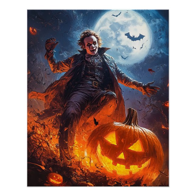 Halloween Sketch Poster. Poster (Vorderseite)
