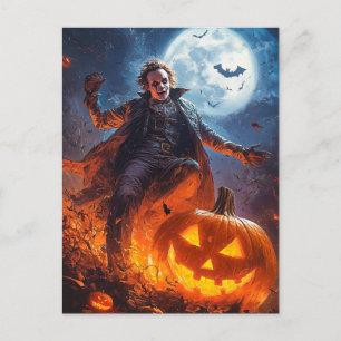 Halloween Sketch Poster. Postkarte