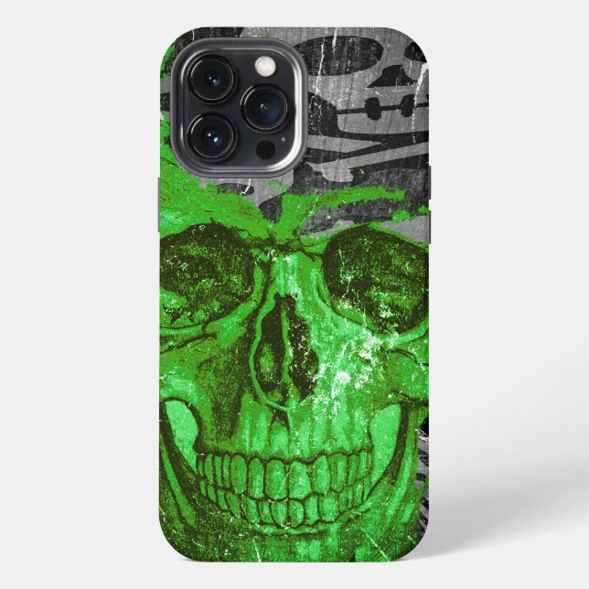 Halloween Skull #4 iPhone 13 Pro Max Hülle (Rückseite)