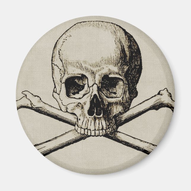 Halloween Skull Bone Magnet (Vorne)