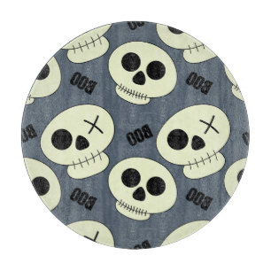 Halloween Skull, Boo Childish Design. Schneidebrett