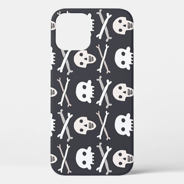 Halloween Skull farbenfrohe Muster Case-Mate iPhone Hülle (Rückseite)