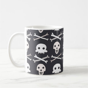 Halloween Skull farbenfrohe Muster Kaffeetasse
