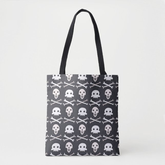 Halloween Skull farbenfrohe Muster Tasche (Vorderseite)