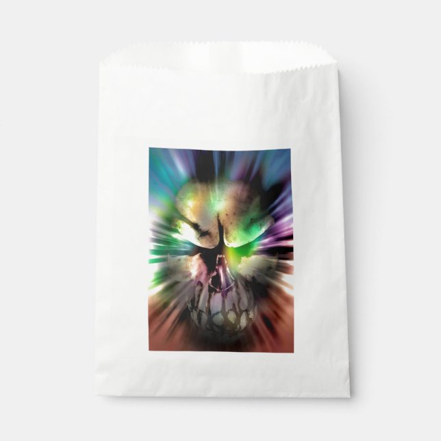 Halloween Skull Geschenktütchen (Vorderseite)