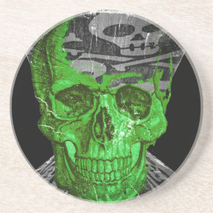 Halloween Skull Getränkeuntersetzer