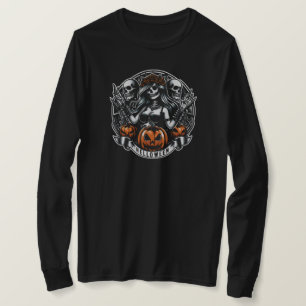 Halloween Skull Gothic Girl Helloween Hexe T-Shirt