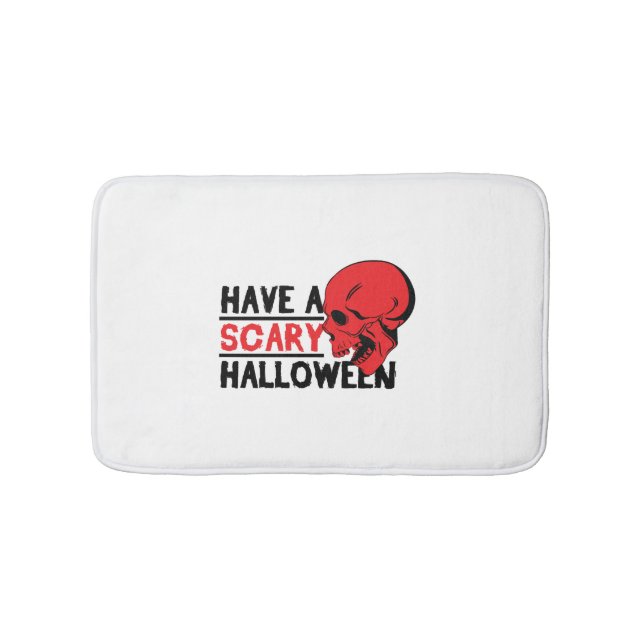 Halloween Skull - Habe einen beängstigenden Hallow Badematte (Vorderseite)