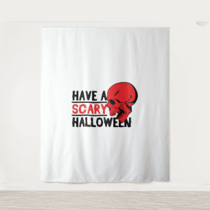 Halloween Skull - Habe einen beängstigenden Hallow Wandteppich