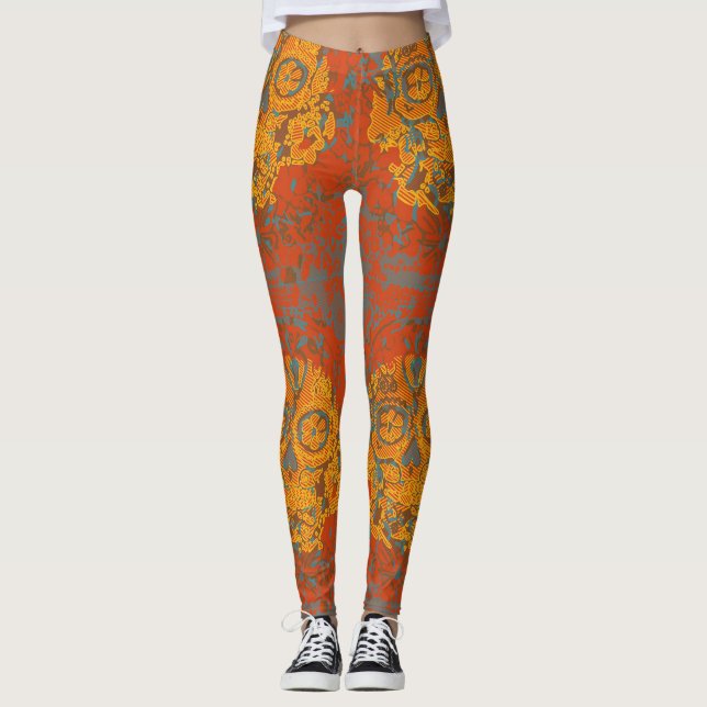 Halloween Skull Leggings (Vorderseite)